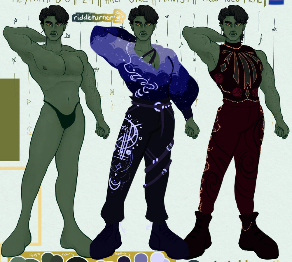 Murdock Character/Outfit Design, The Diamond Dating Sim, 2024